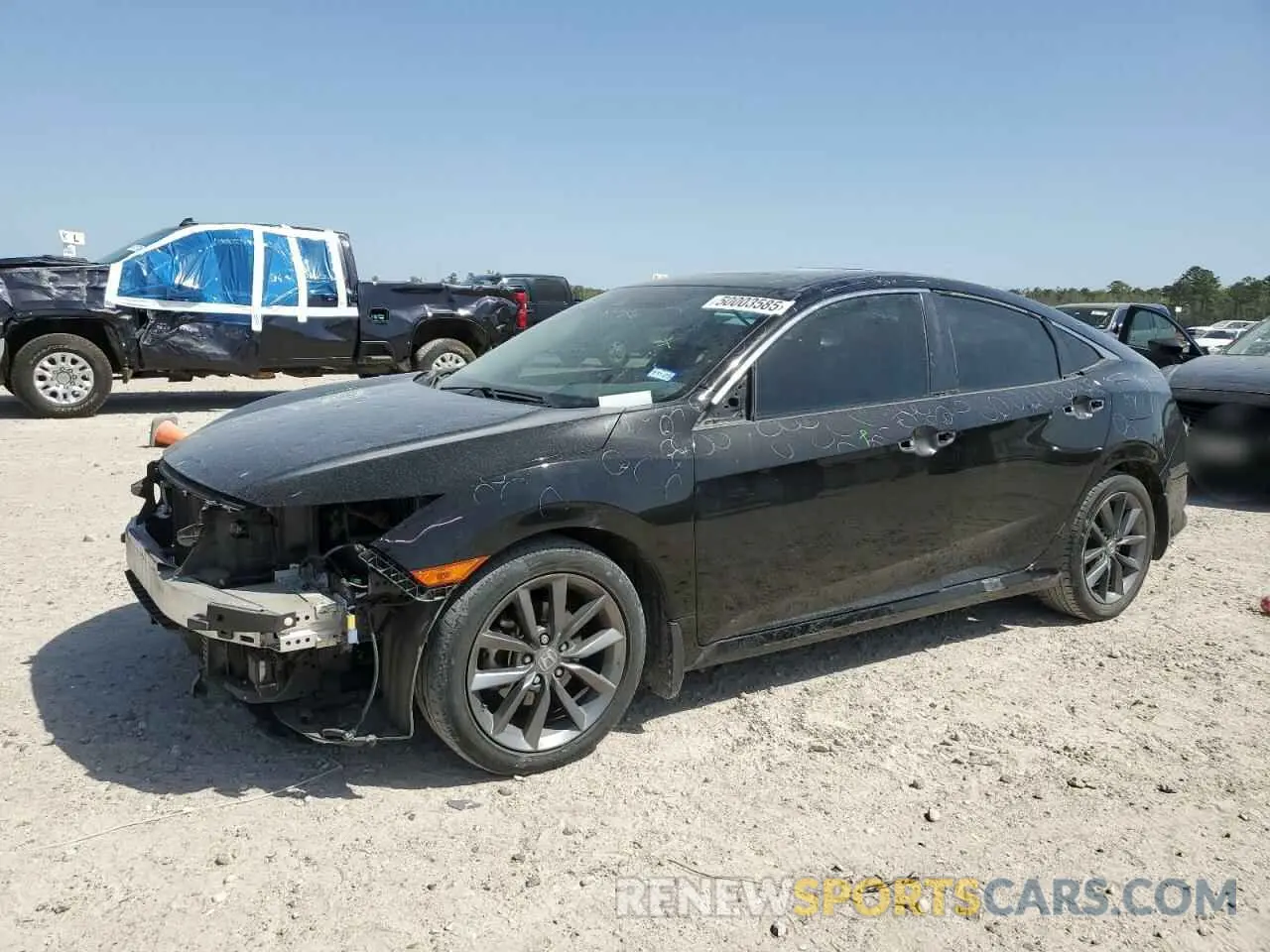 1 Photograph of a damaged car 2HGFC1F30MH701522 HONDA CIVIC 2021