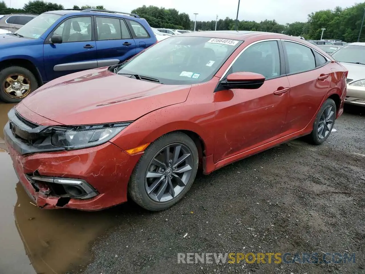1 Photograph of a damaged car 2HGFC1F37MH702750 HONDA CIVIC 2021
