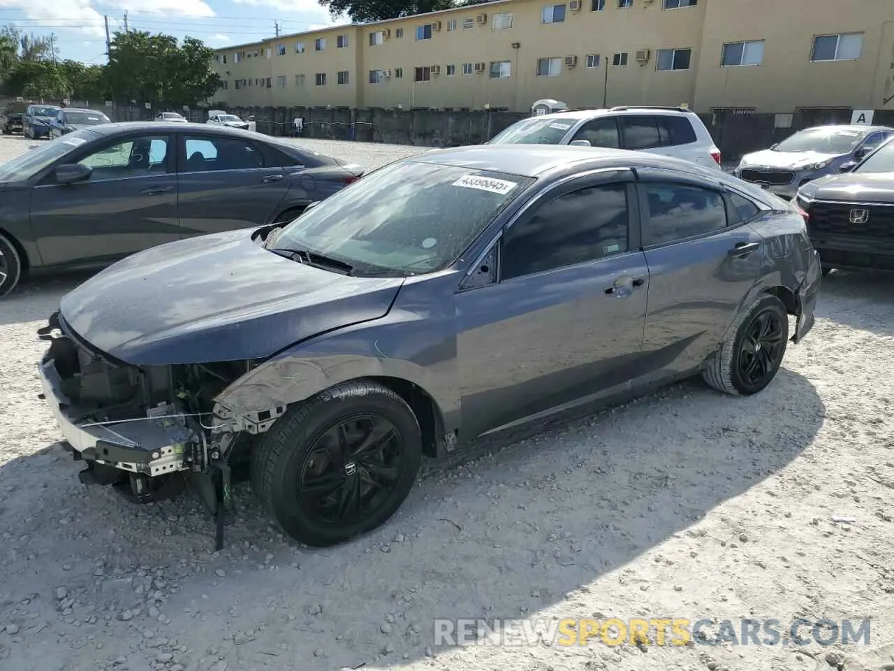 1 Photograph of a damaged car 2HGFC2F61MH525869 HONDA CIVIC 2021