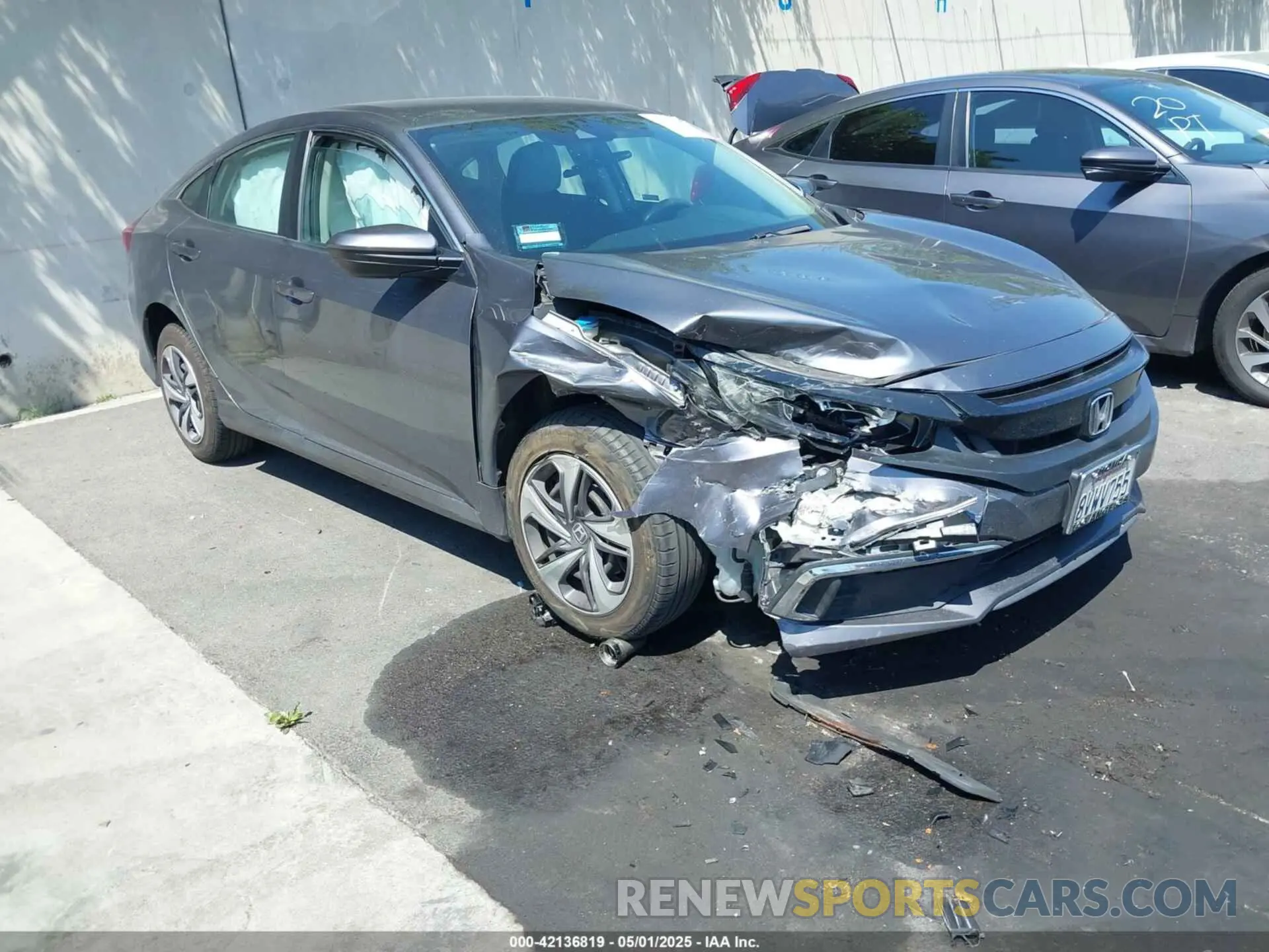 1 Photograph of a damaged car 2HGFC2F61MH546964 HONDA CIVIC 2021