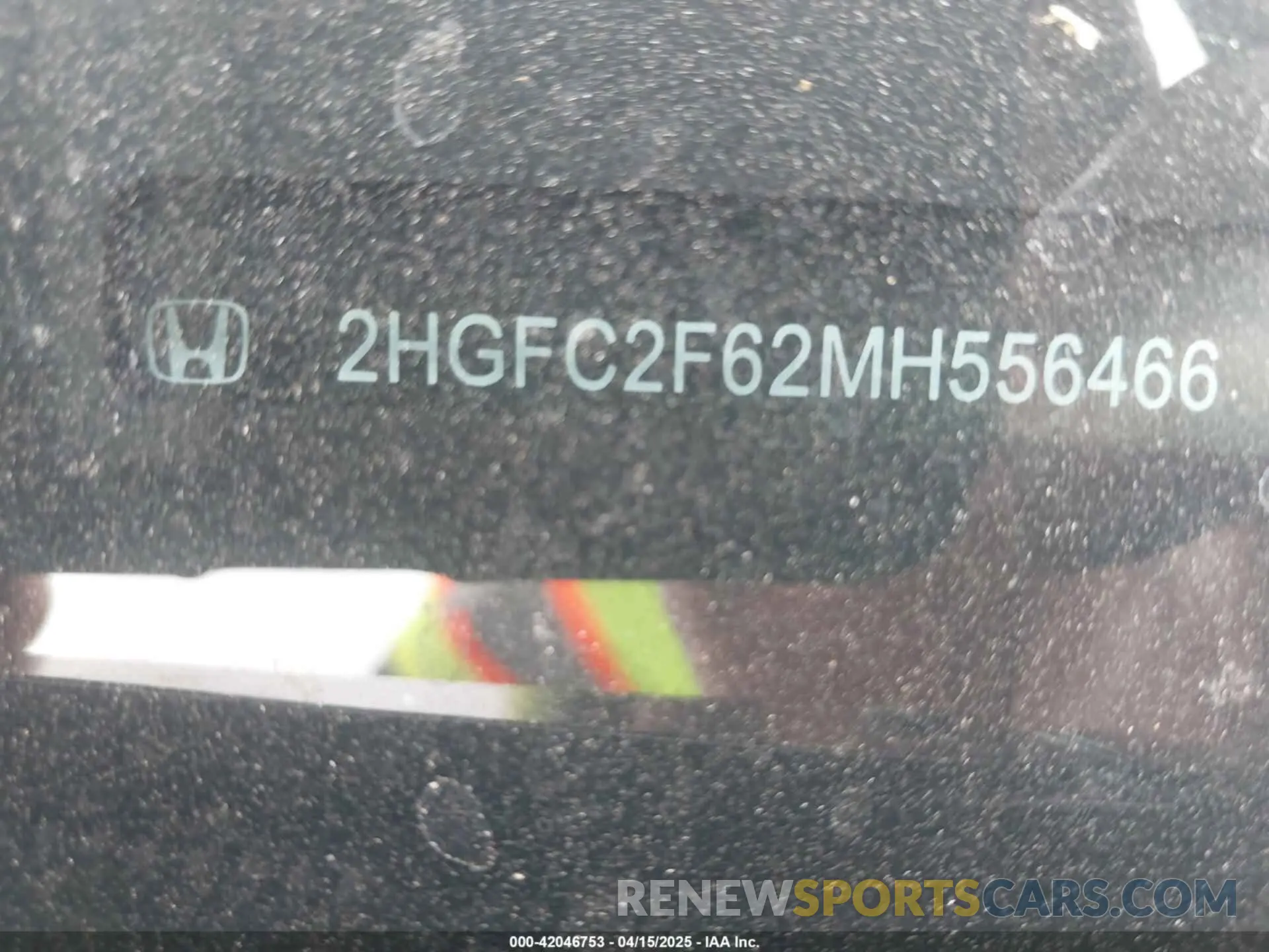 9 Photograph of a damaged car 2HGFC2F62MH556466 HONDA CIVIC 2021