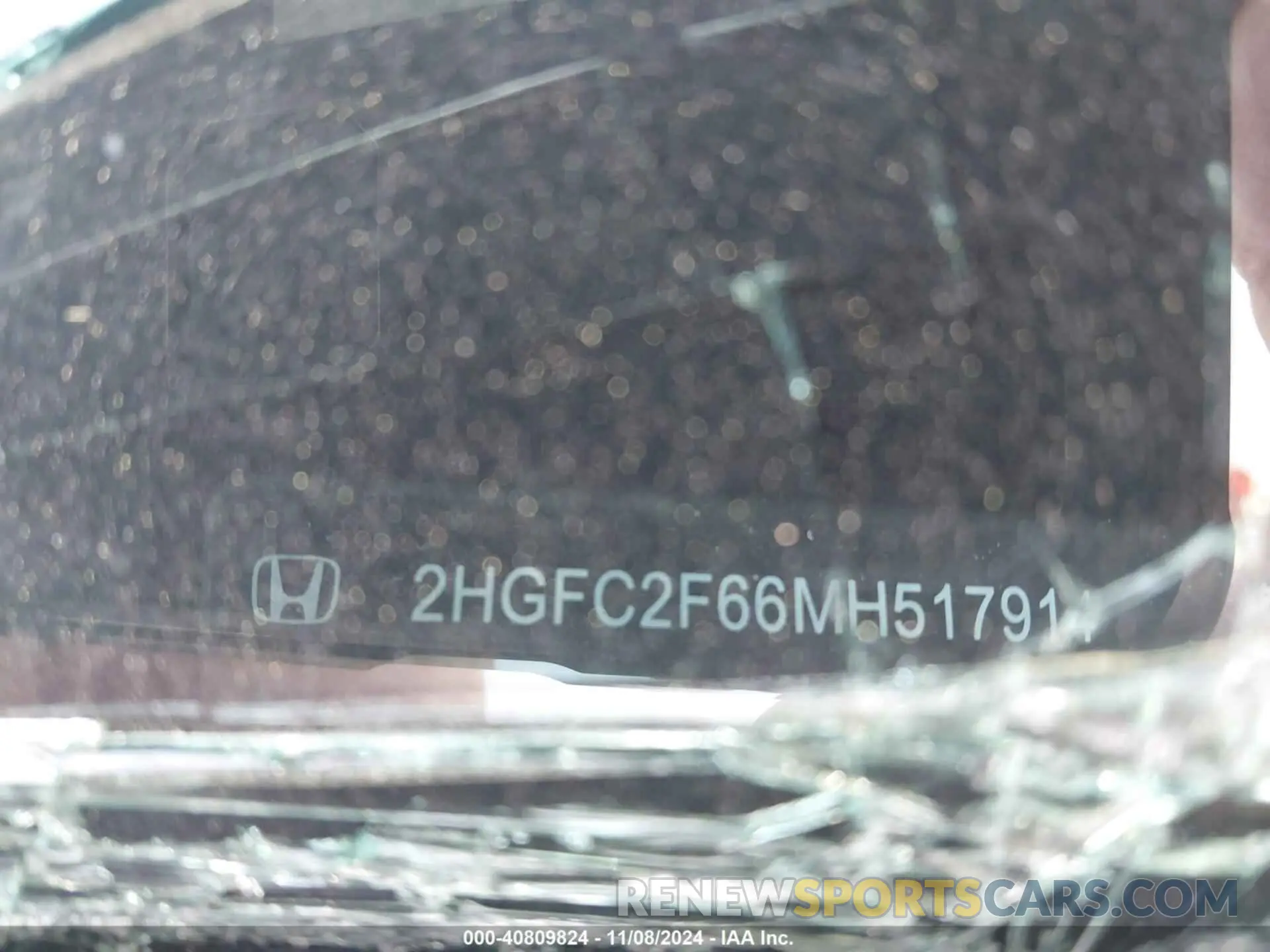 9 Photograph of a damaged car 2HGFC2F66MH517914 HONDA CIVIC 2021