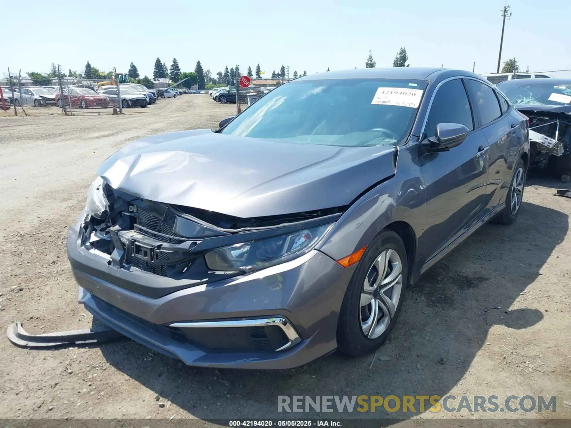 2 Photograph of a damaged car 2HGFC2F66MH559998 HONDA CIVIC 2021