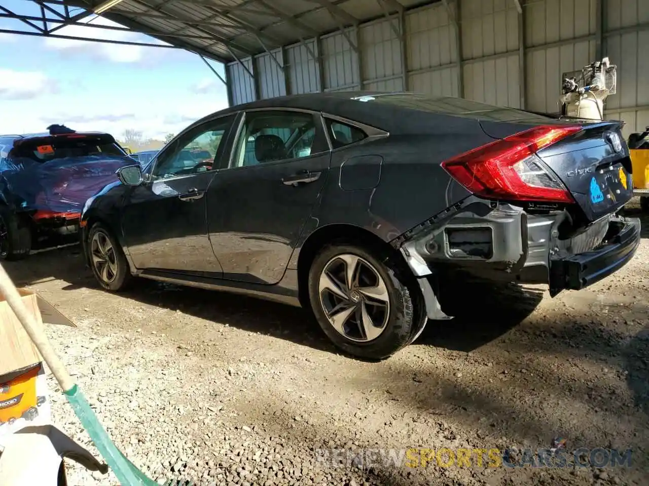 2 Photograph of a damaged car 2HGFC2F6XMH519939 HONDA CIVIC 2021