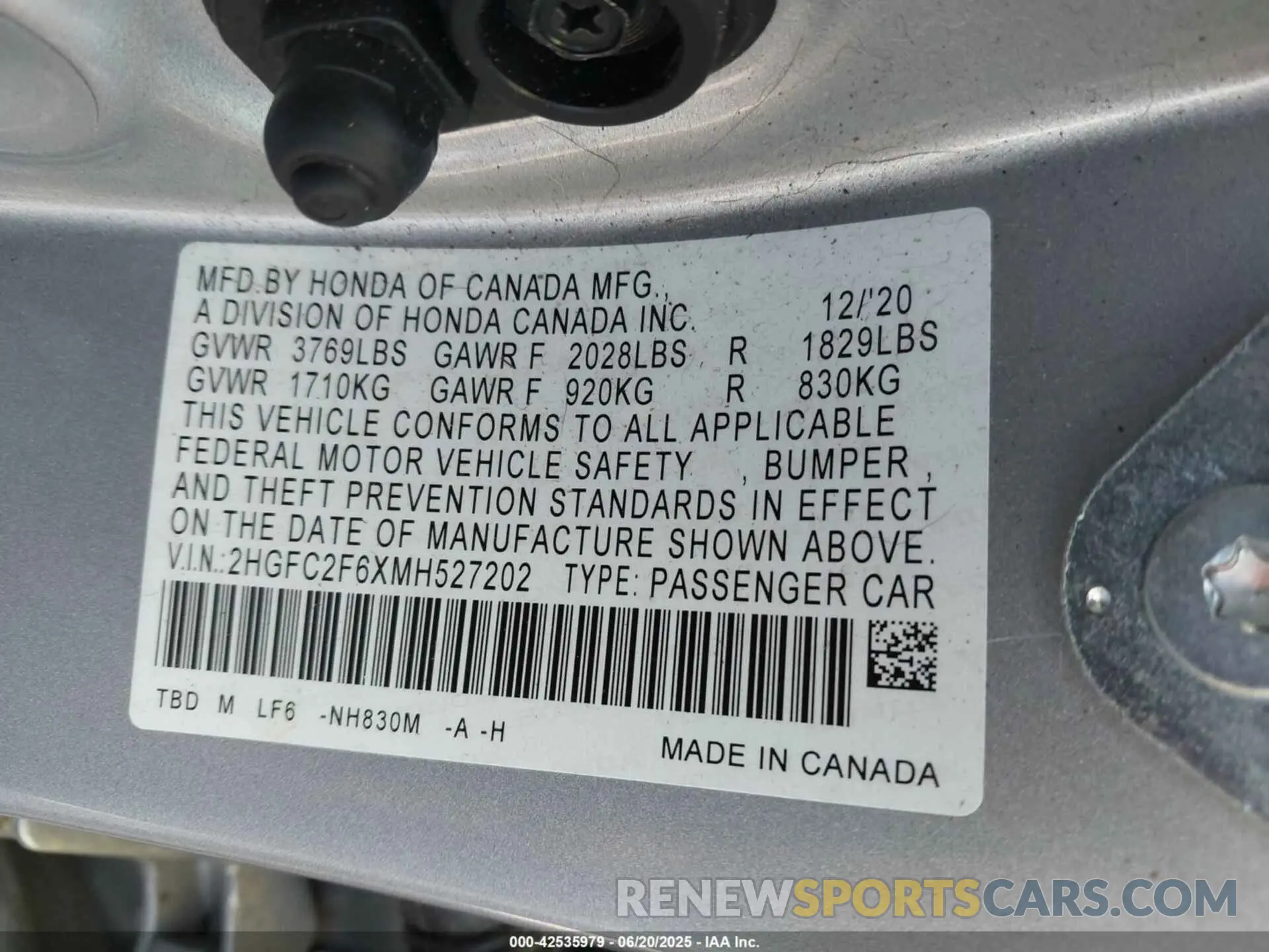 9 Photograph of a damaged car 2HGFC2F6XMH527202 HONDA CIVIC 2021