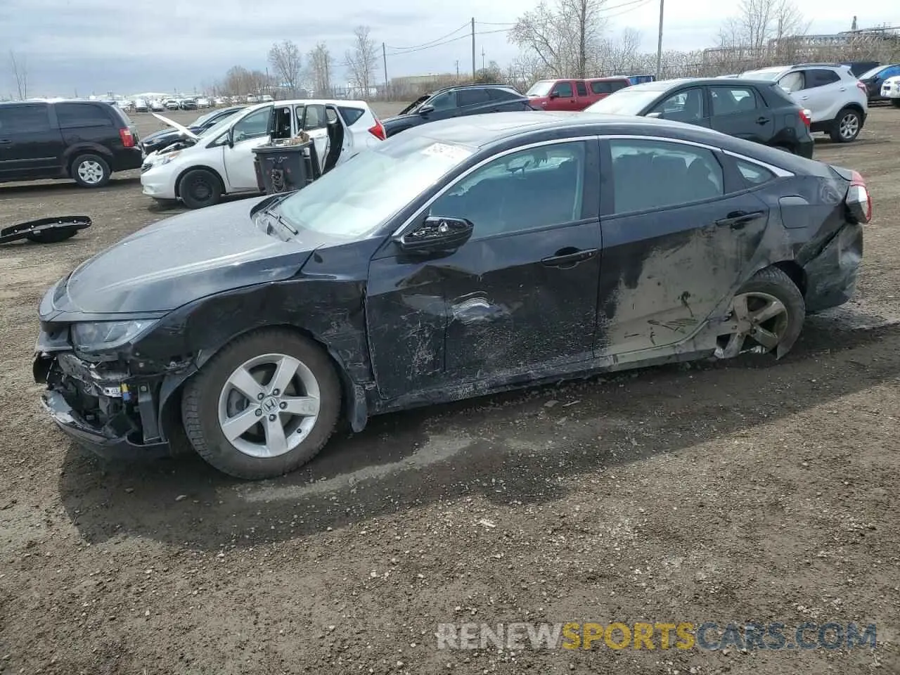 1 Photograph of a damaged car 2HGFC2F70MH011889 HONDA CIVIC 2021