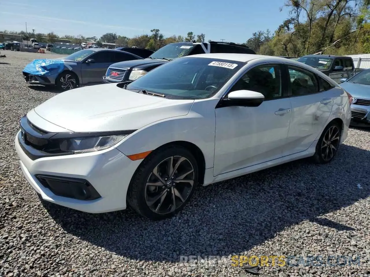 1 Photograph of a damaged car 2HGFC2F80MH507915 HONDA CIVIC 2021