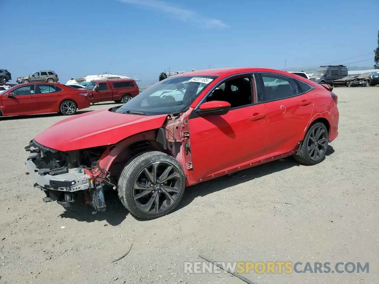 1 Photograph of a damaged car 2HGFC2F80MH514539 HONDA CIVIC 2021