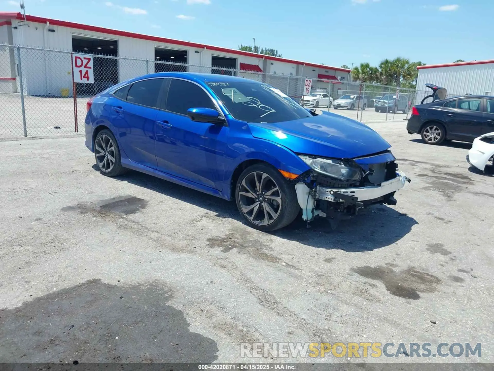 1 Photograph of a damaged car 2HGFC2F80MH527517 HONDA CIVIC 2021