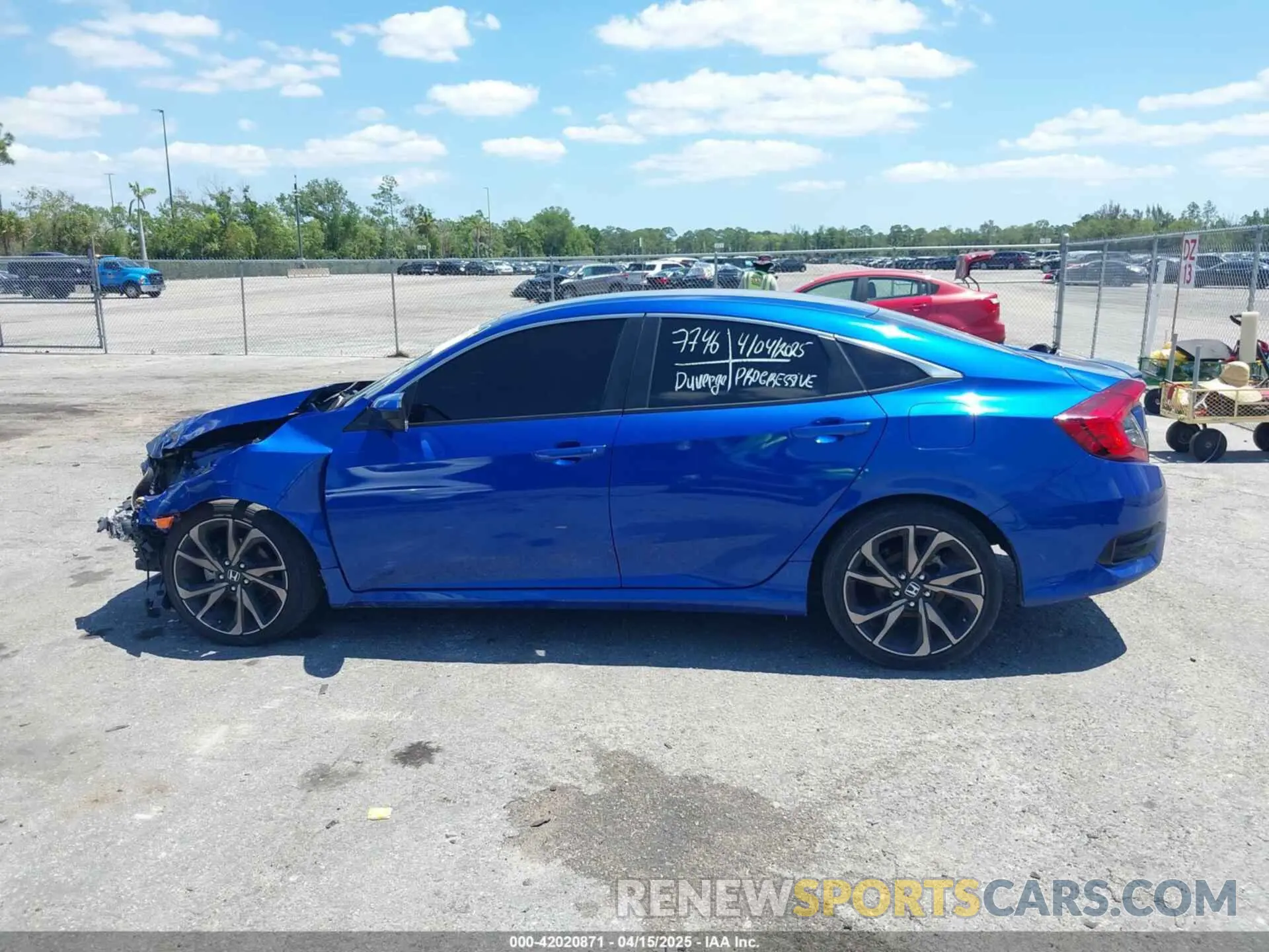 15 Photograph of a damaged car 2HGFC2F80MH527517 HONDA CIVIC 2021