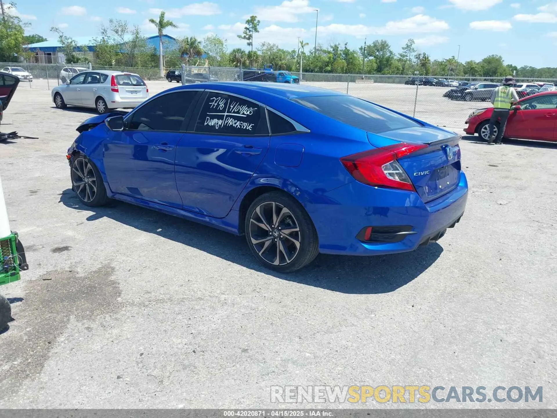 3 Photograph of a damaged car 2HGFC2F80MH527517 HONDA CIVIC 2021