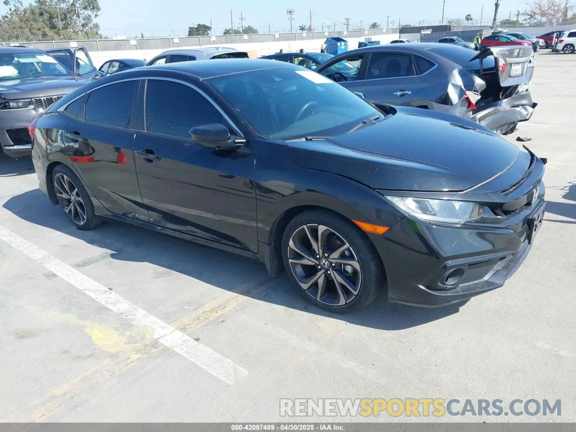 1 Photograph of a damaged car 2HGFC2F80MH529493 HONDA CIVIC 2021