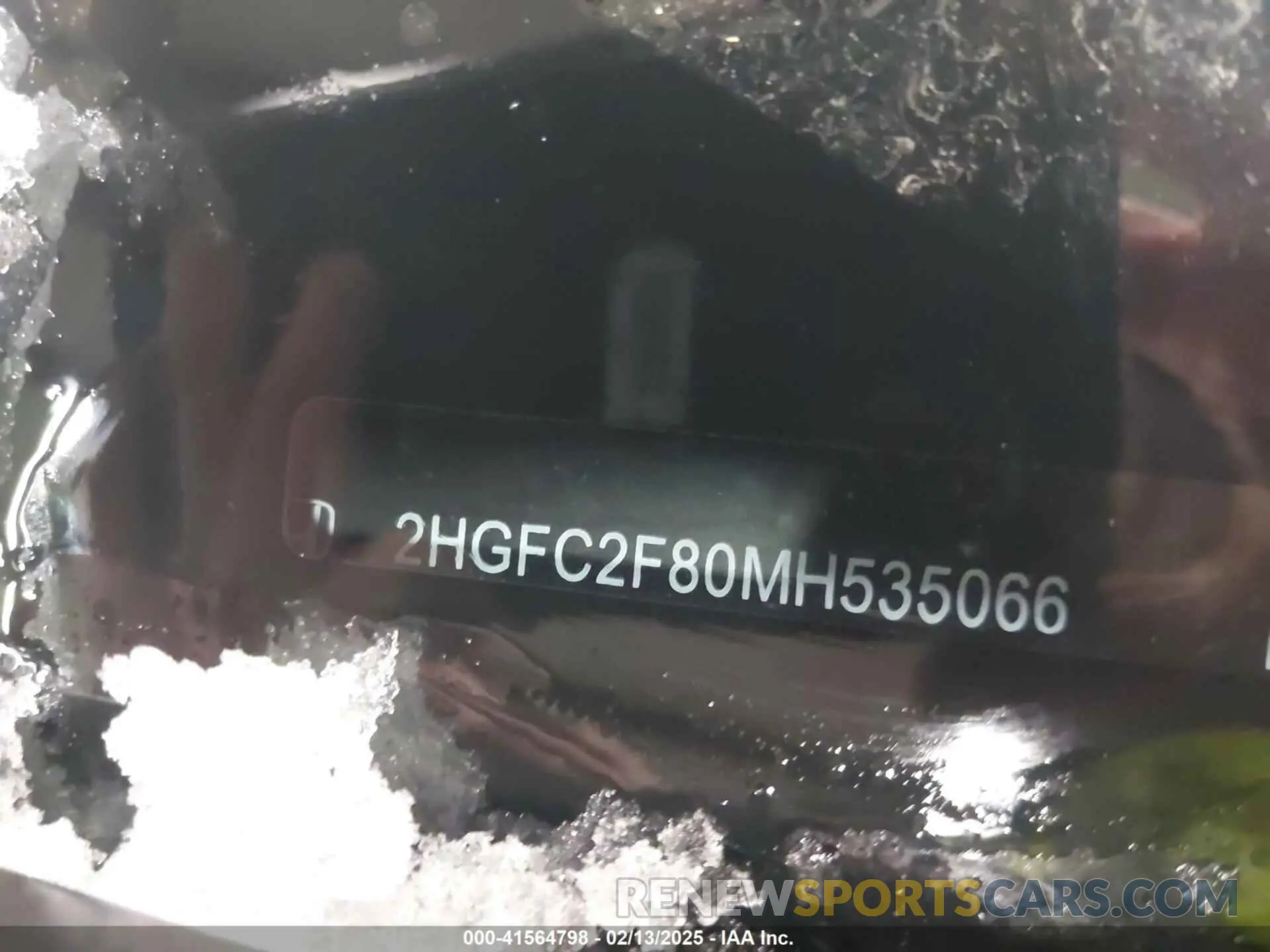 9 Photograph of a damaged car 2HGFC2F80MH535066 HONDA CIVIC 2021