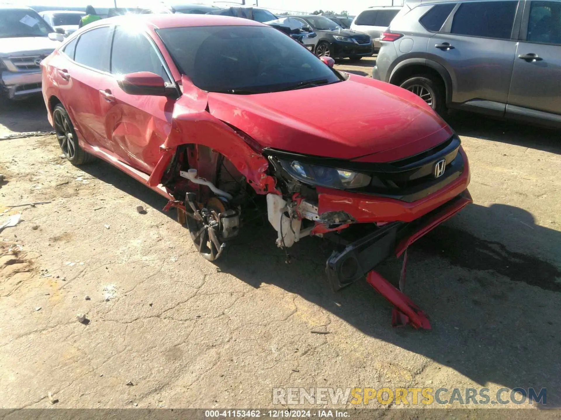 1 Photograph of a damaged car 2HGFC2F80MH537660 HONDA CIVIC 2021