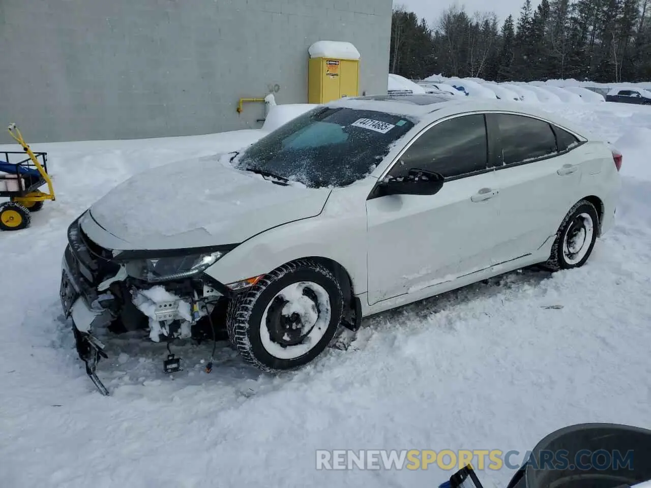 1 Photograph of a damaged car 2HGFC2F81MH006645 HONDA CIVIC 2021