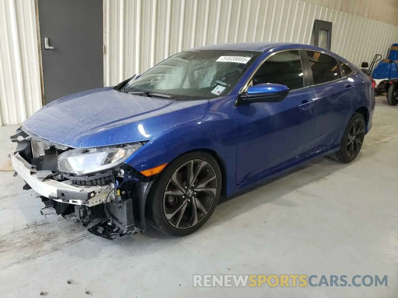 1 Photograph of a damaged car 2HGFC2F81MH510032 HONDA CIVIC 2021