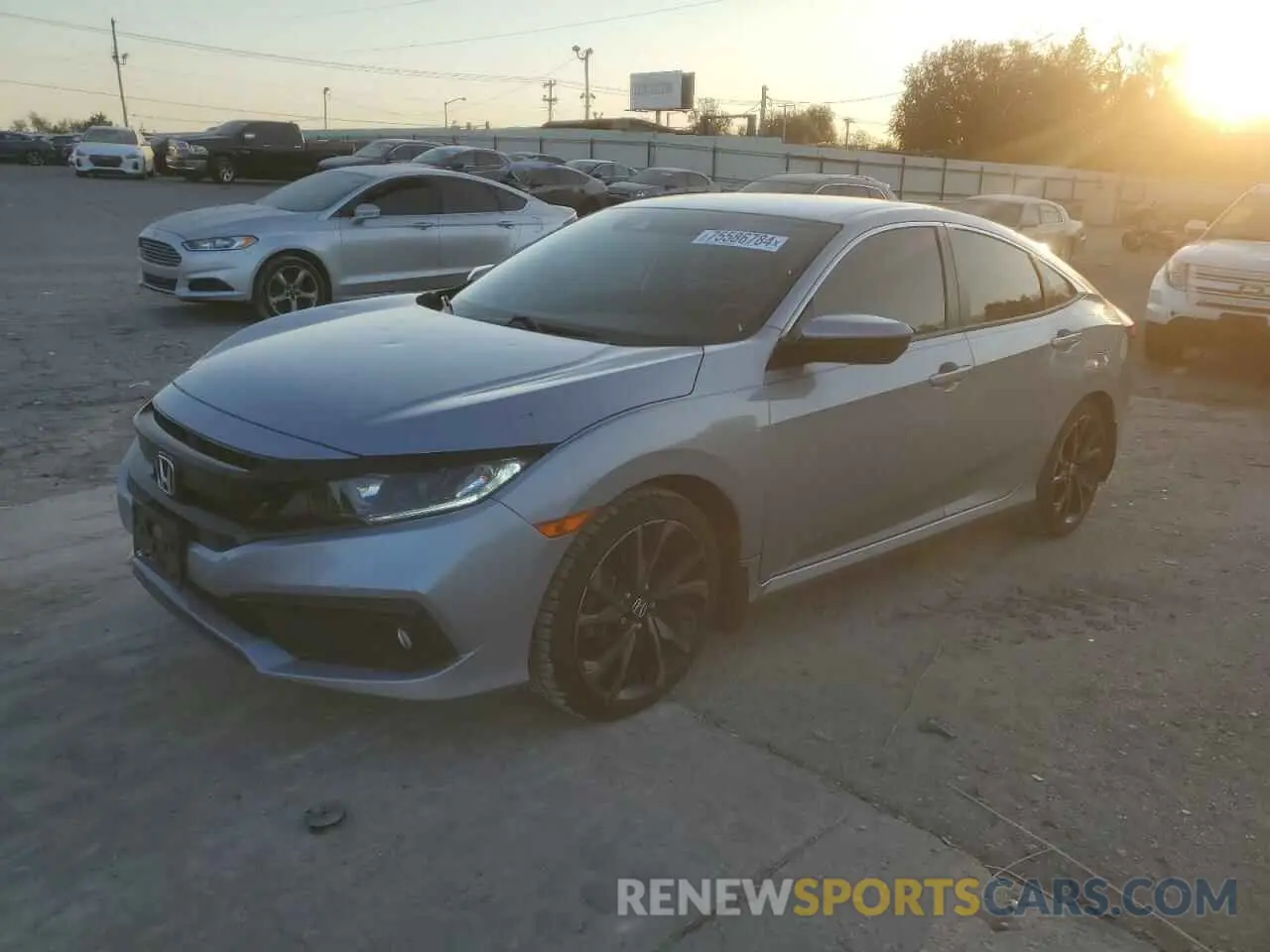 1 Photograph of a damaged car 2HGFC2F81MH537036 HONDA CIVIC 2021