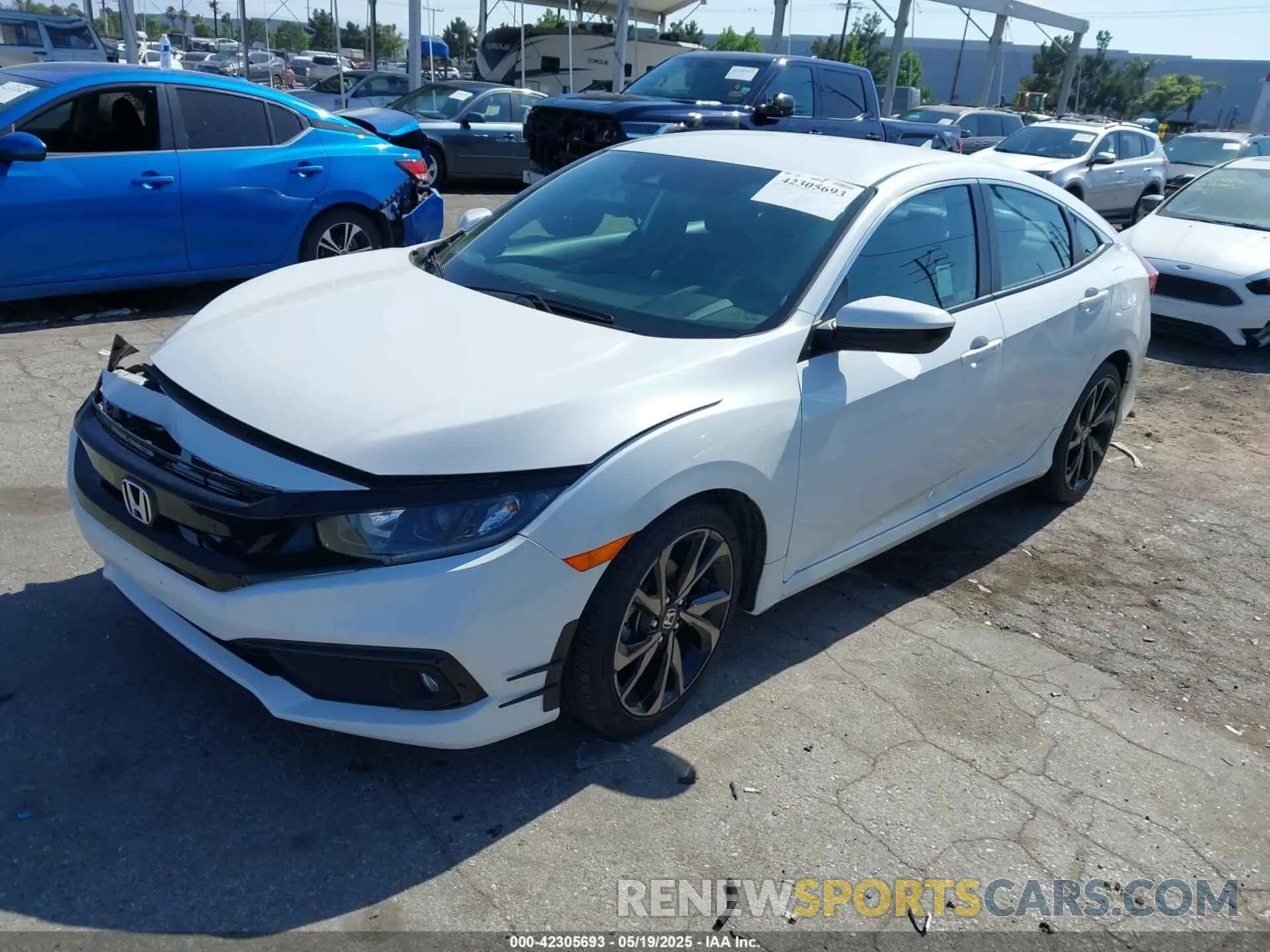 2 Photograph of a damaged car 2HGFC2F81MH549722 HONDA CIVIC 2021