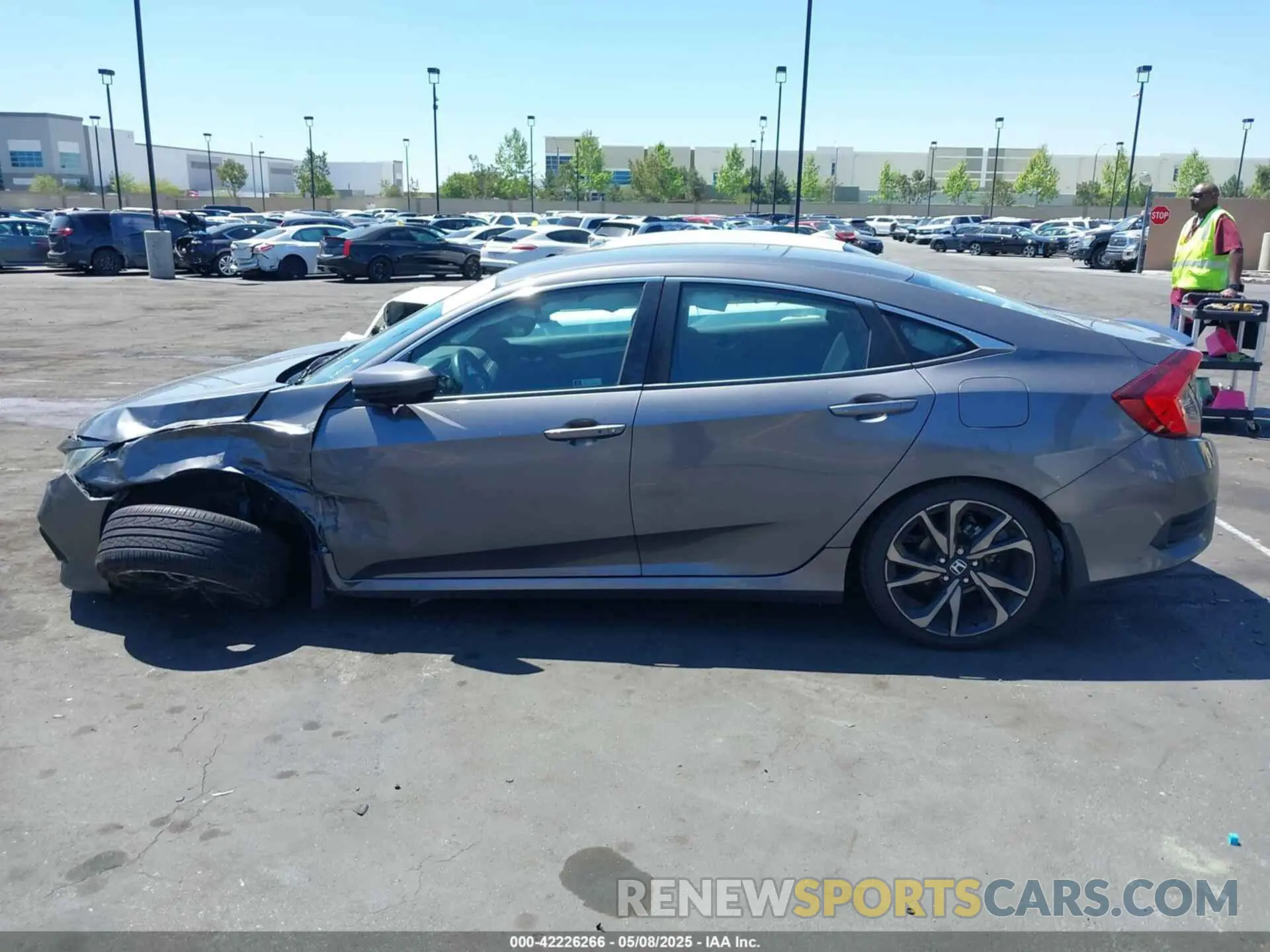 14 Photograph of a damaged car 2HGFC2F81MH550580 HONDA CIVIC 2021