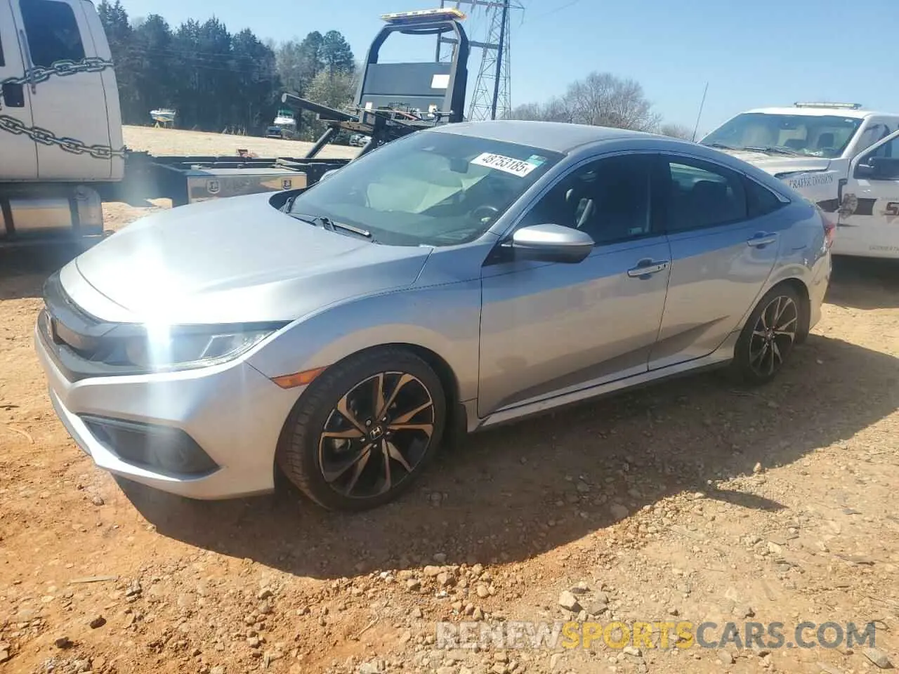 1 Photograph of a damaged car 2HGFC2F82MH537031 HONDA CIVIC 2021