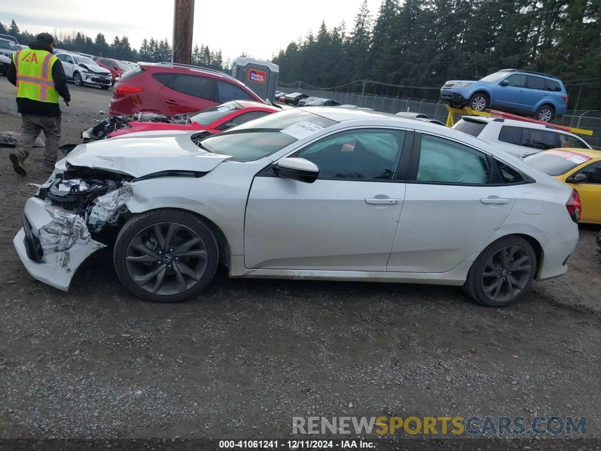 14 Photograph of a damaged car 2HGFC2F83MH559331 HONDA CIVIC 2021