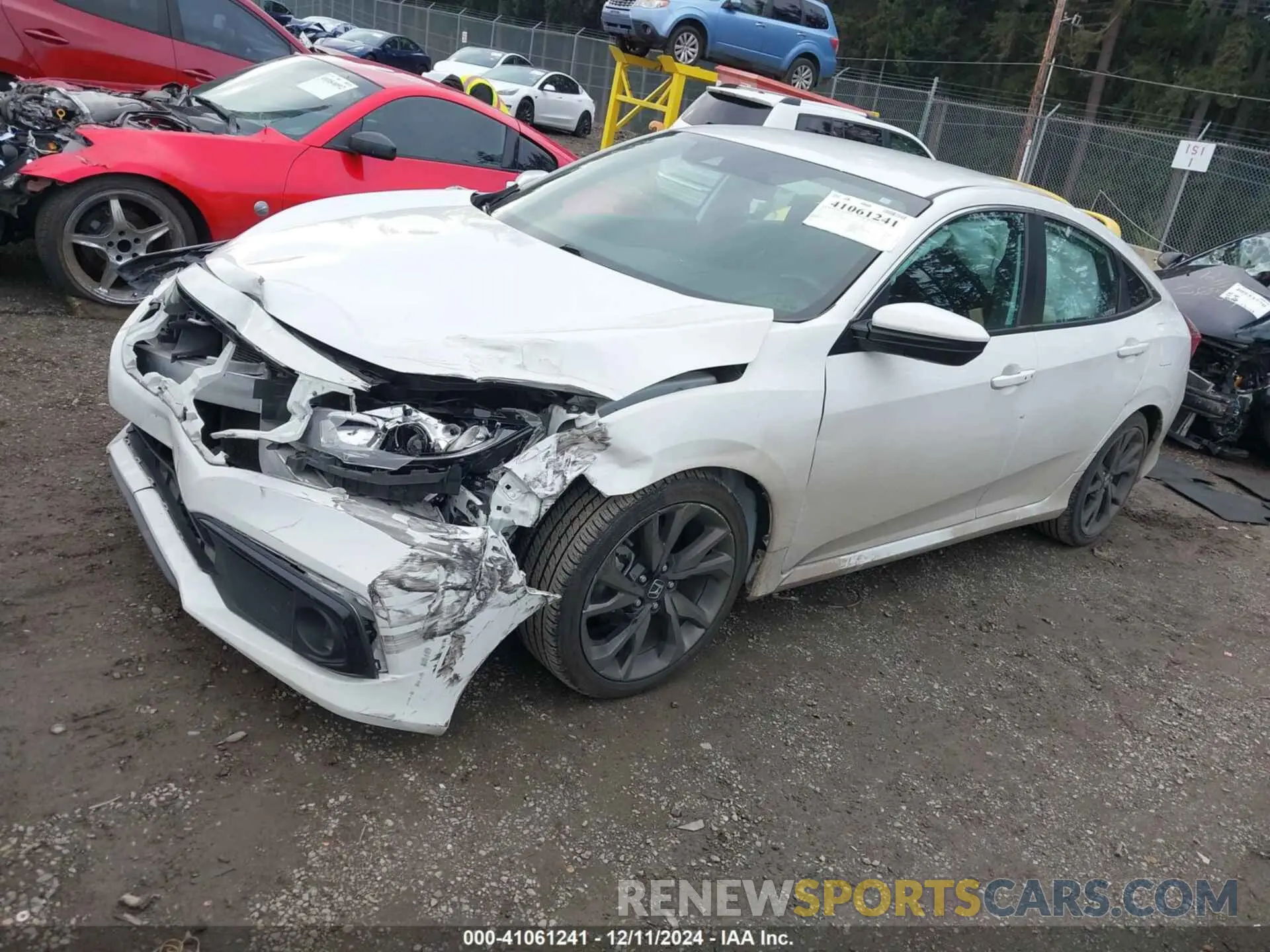 2 Photograph of a damaged car 2HGFC2F83MH559331 HONDA CIVIC 2021