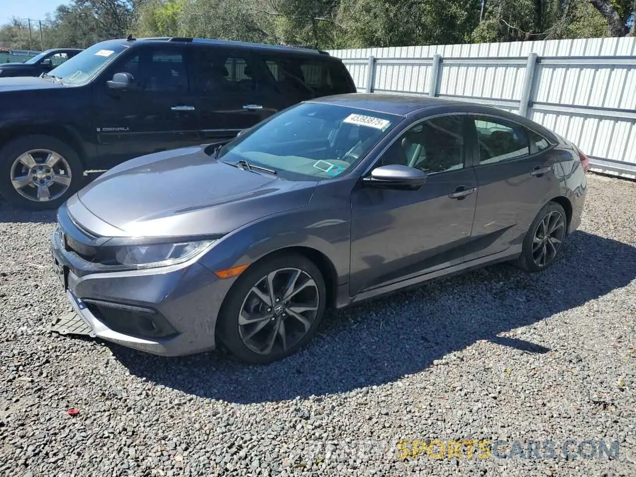 1 Photograph of a damaged car 2HGFC2F84MH526354 HONDA CIVIC 2021