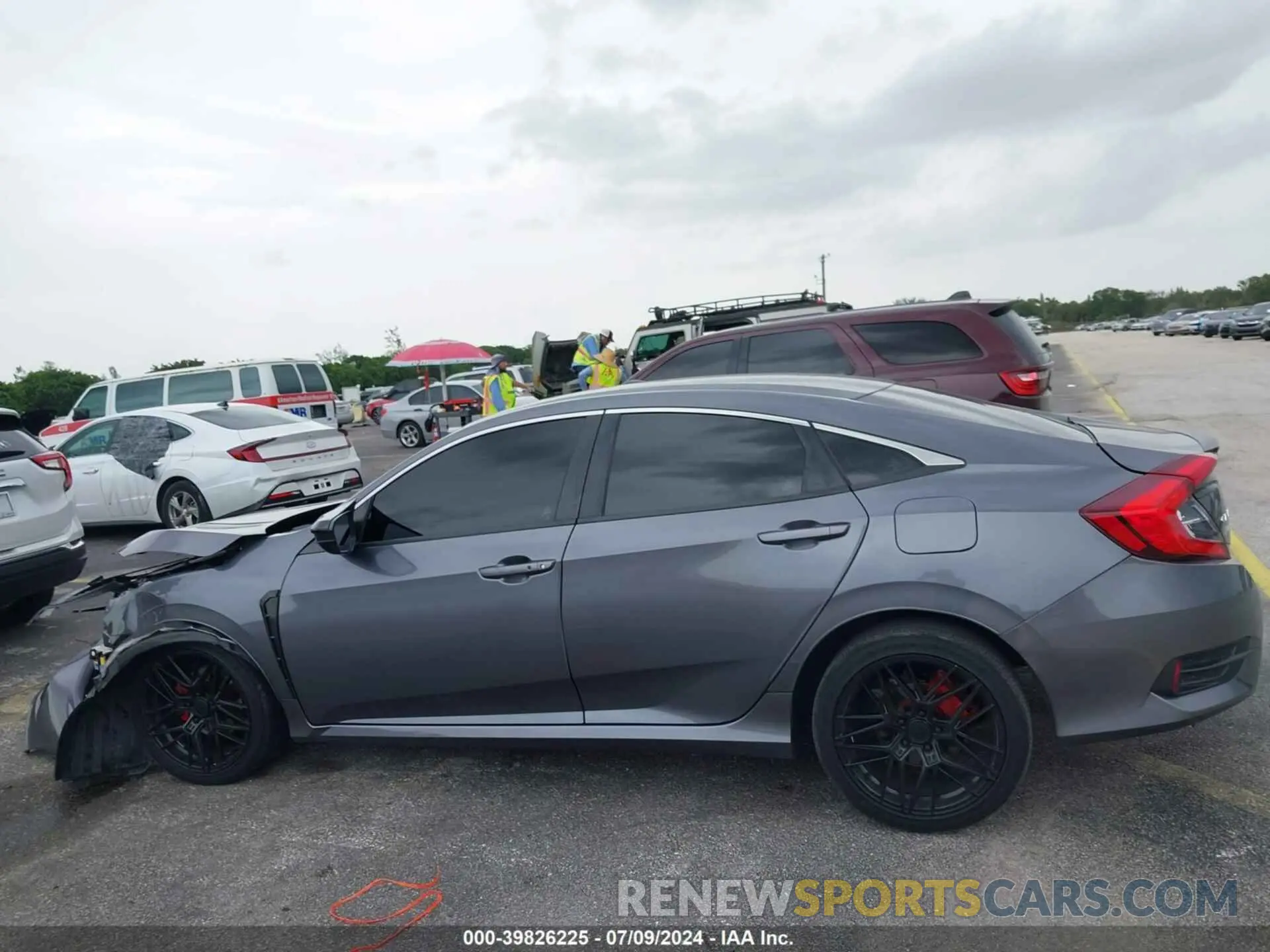 14 Photograph of a damaged car 2HGFC2F84MH528055 HONDA CIVIC 2021