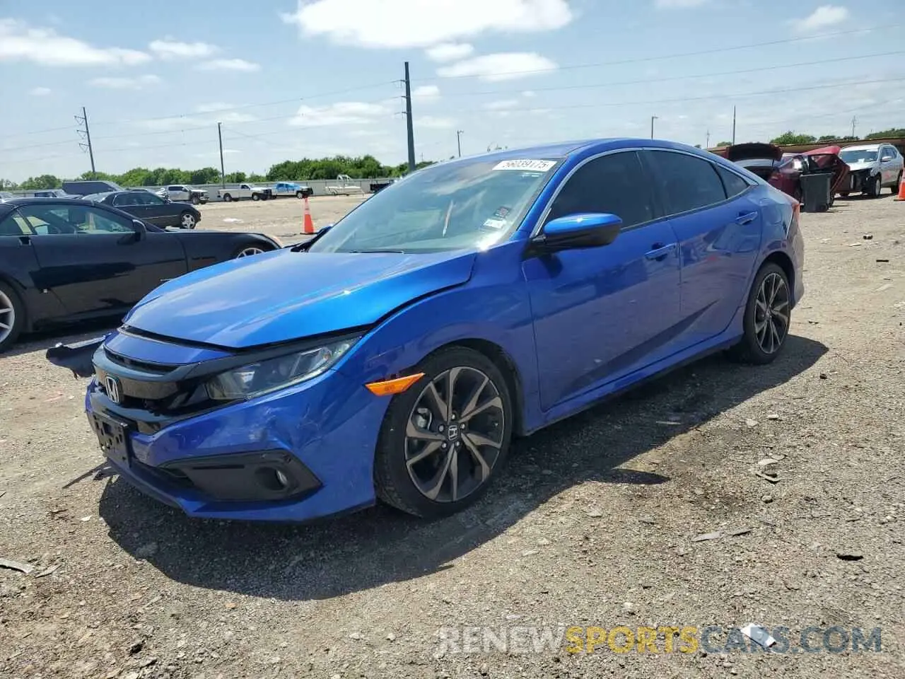 1 Photograph of a damaged car 2HGFC2F84MH535328 HONDA CIVIC 2021