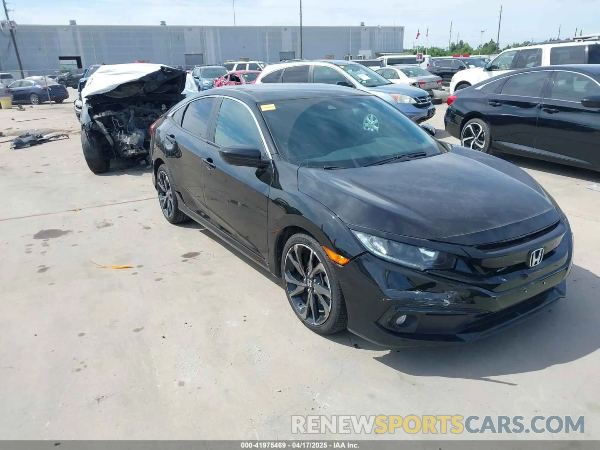 1 Photograph of a damaged car 2HGFC2F85MH505707 HONDA CIVIC 2021