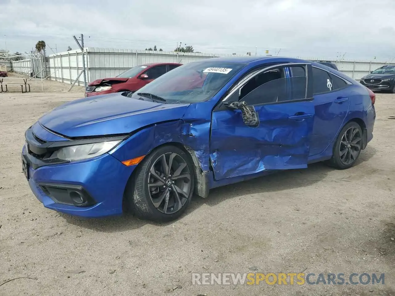 1 Photograph of a damaged car 2HGFC2F85MH533815 HONDA CIVIC 2021