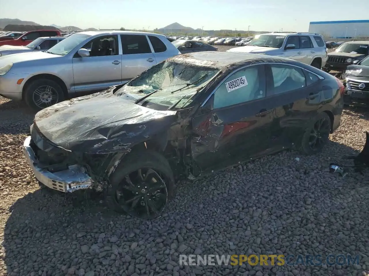1 Photograph of a damaged car 2HGFC2F85MH546614 HONDA CIVIC 2021