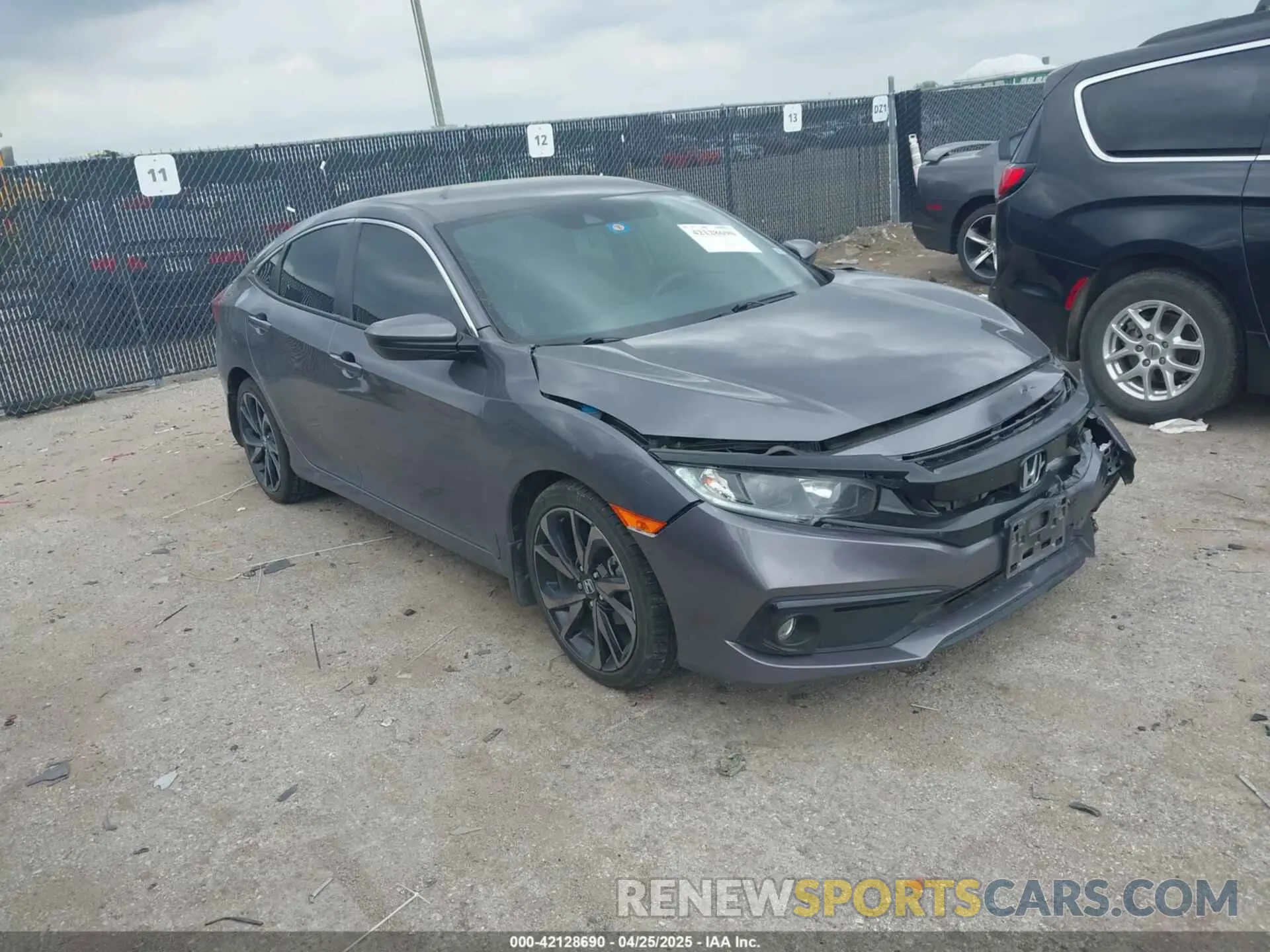 1 Photograph of a damaged car 2HGFC2F85MH548217 HONDA CIVIC 2021