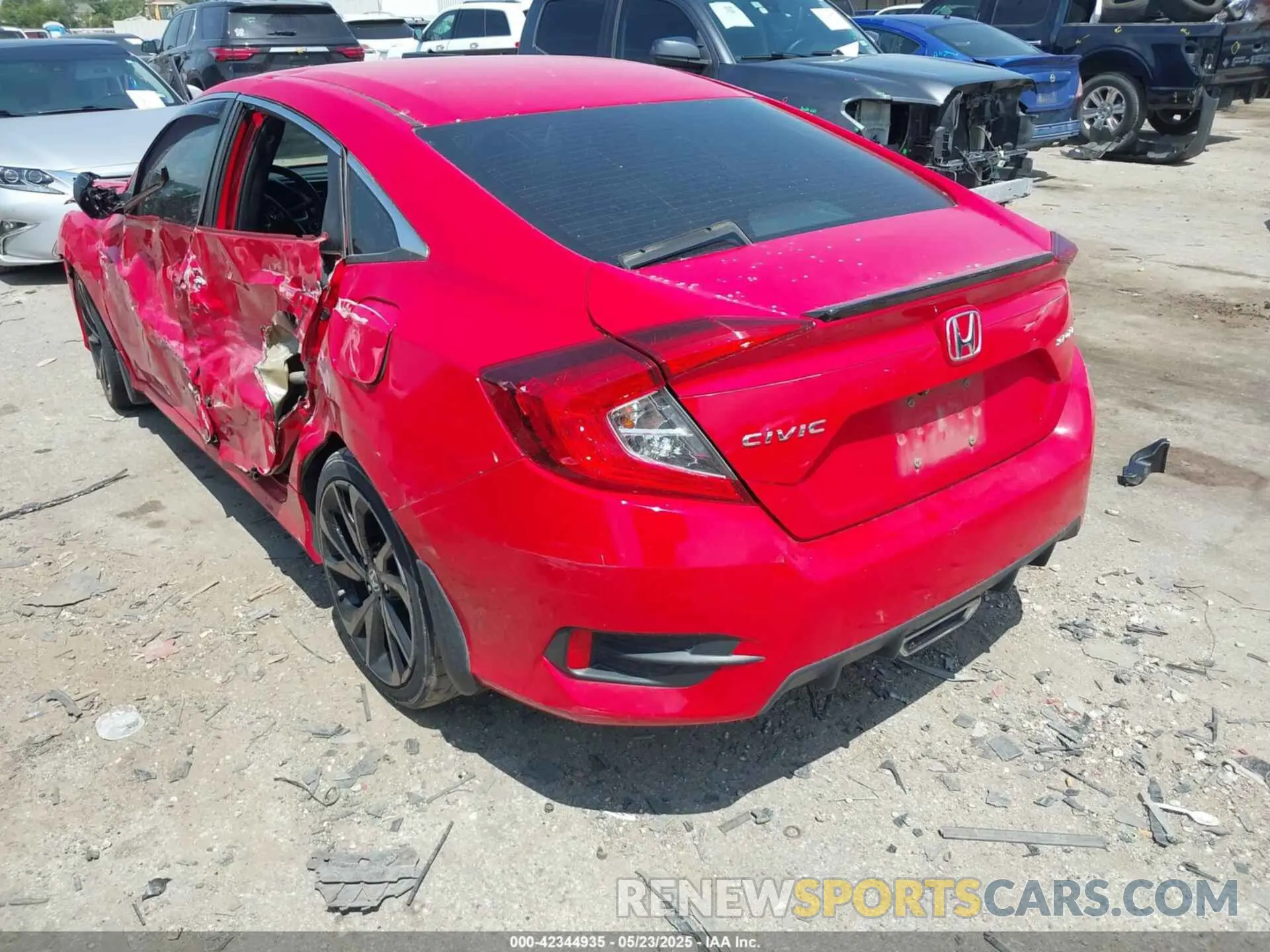 3 Photograph of a damaged car 2HGFC2F86MH512178 HONDA CIVIC 2021