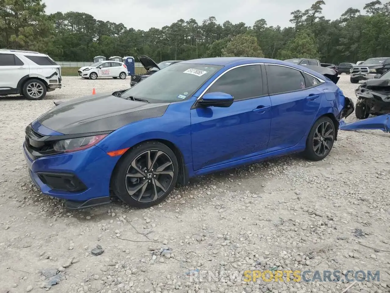 1 Photograph of a damaged car 2HGFC2F86MH538926 HONDA CIVIC 2021