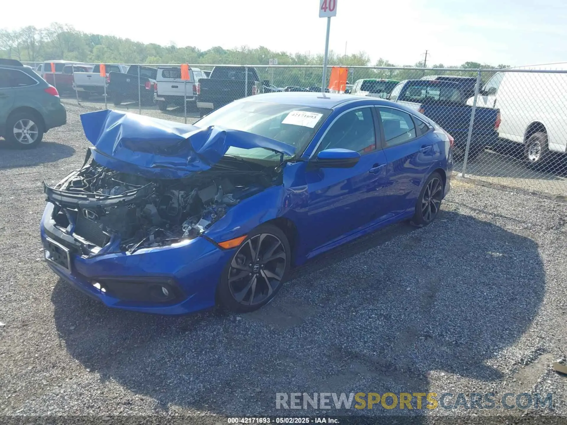 2 Photograph of a damaged car 2HGFC2F87MH525814 HONDA CIVIC 2021