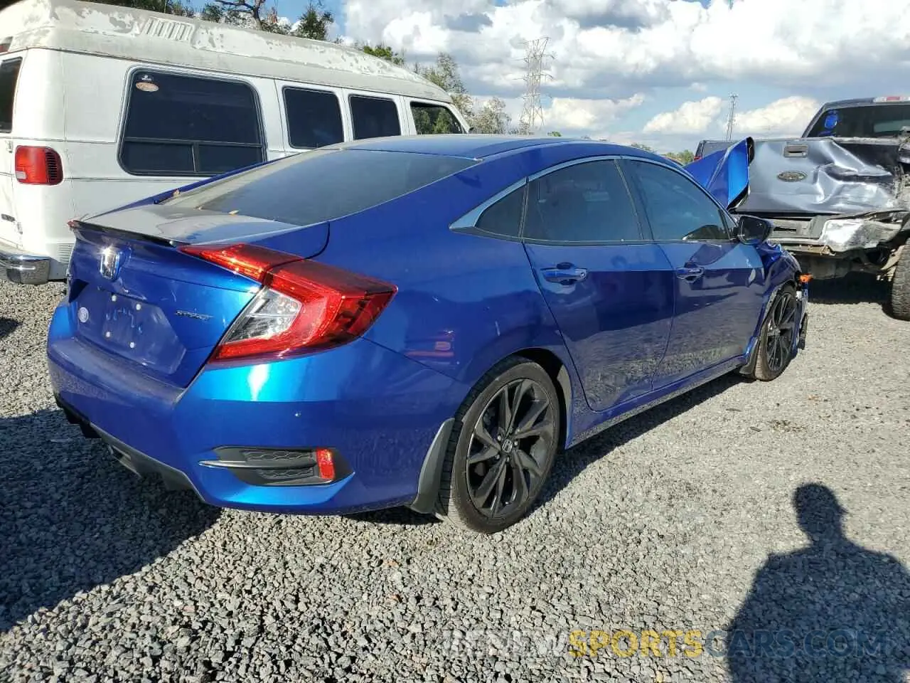 3 Photograph of a damaged car 2HGFC2F87MH535596 HONDA CIVIC 2021