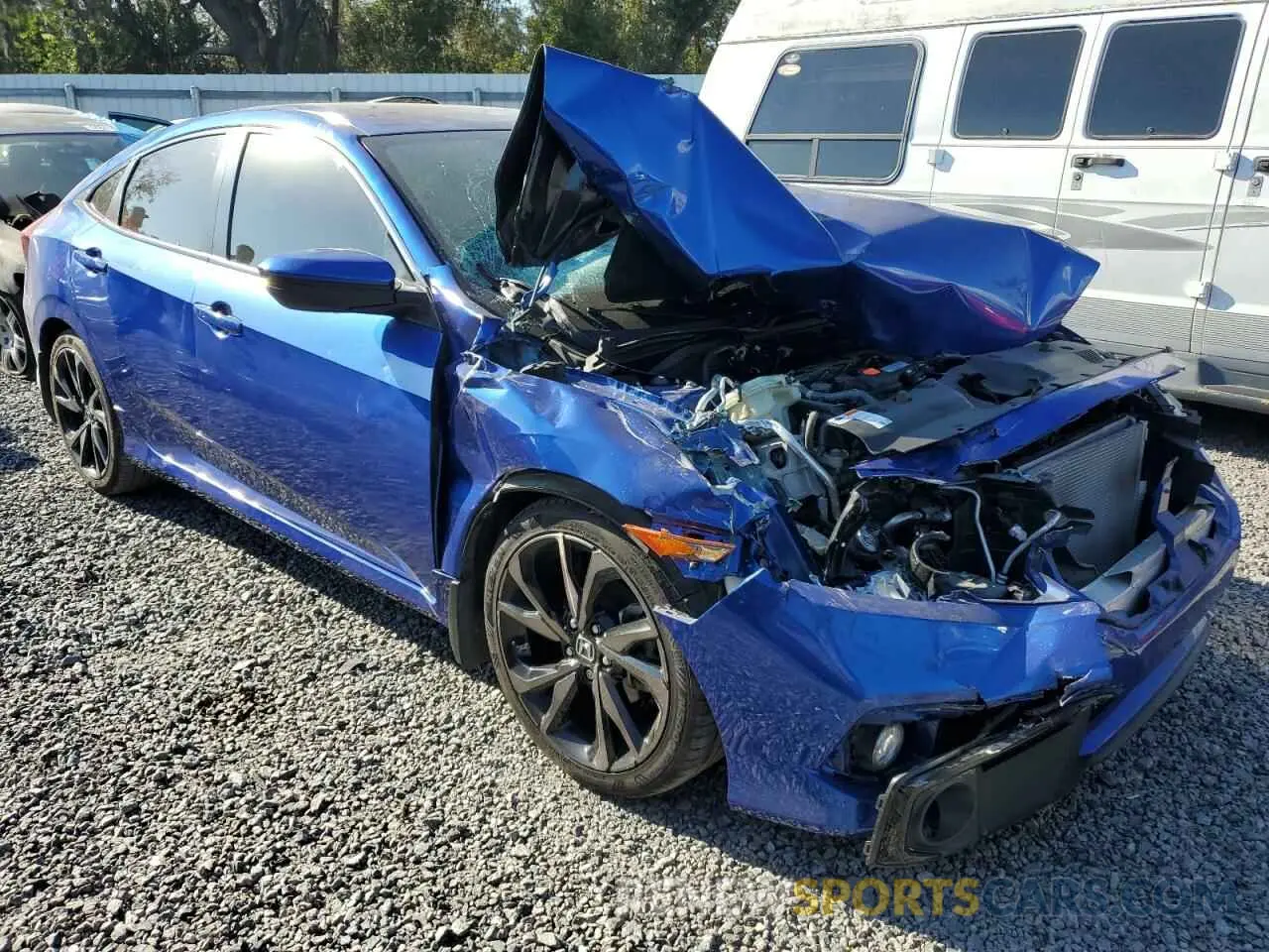 4 Photograph of a damaged car 2HGFC2F87MH535596 HONDA CIVIC 2021