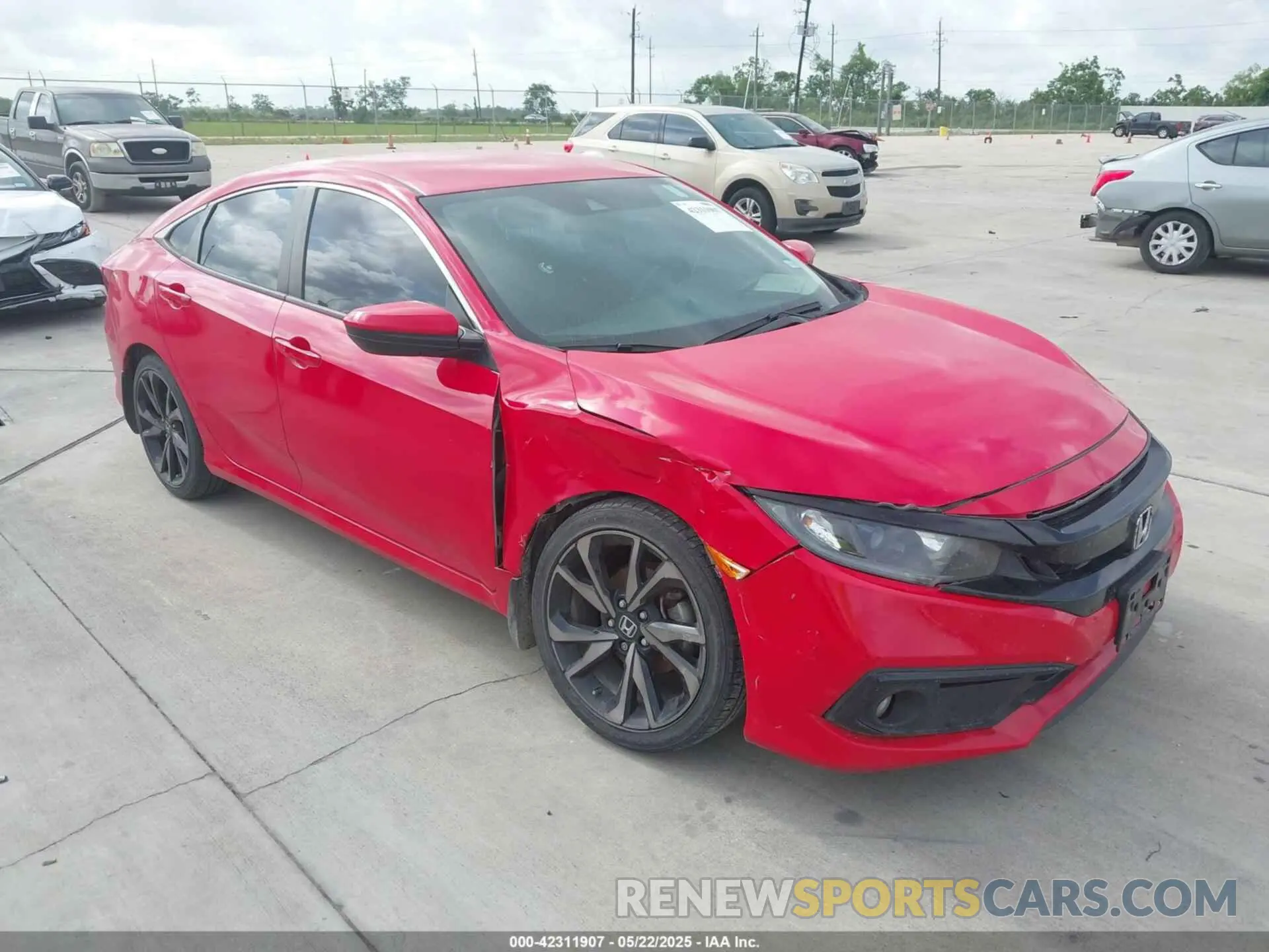 1 Photograph of a damaged car 2HGFC2F87MH539535 HONDA CIVIC 2021