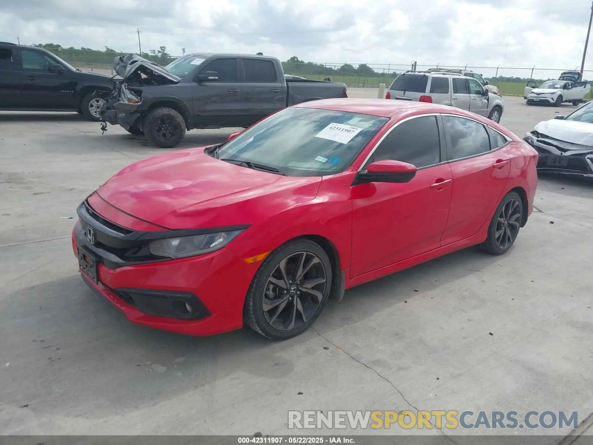 2 Photograph of a damaged car 2HGFC2F87MH539535 HONDA CIVIC 2021