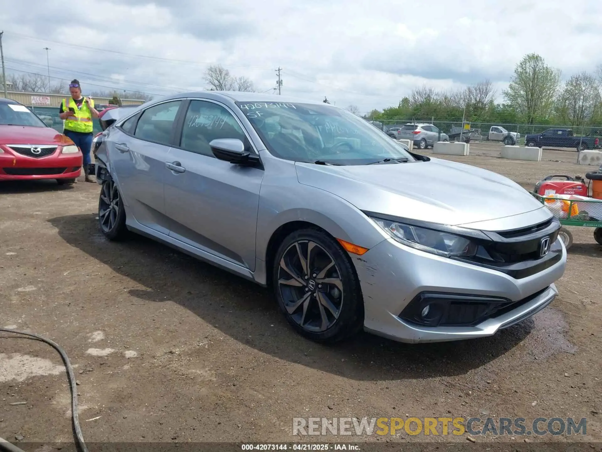 1 Photograph of a damaged car 2HGFC2F87MH541060 HONDA CIVIC 2021