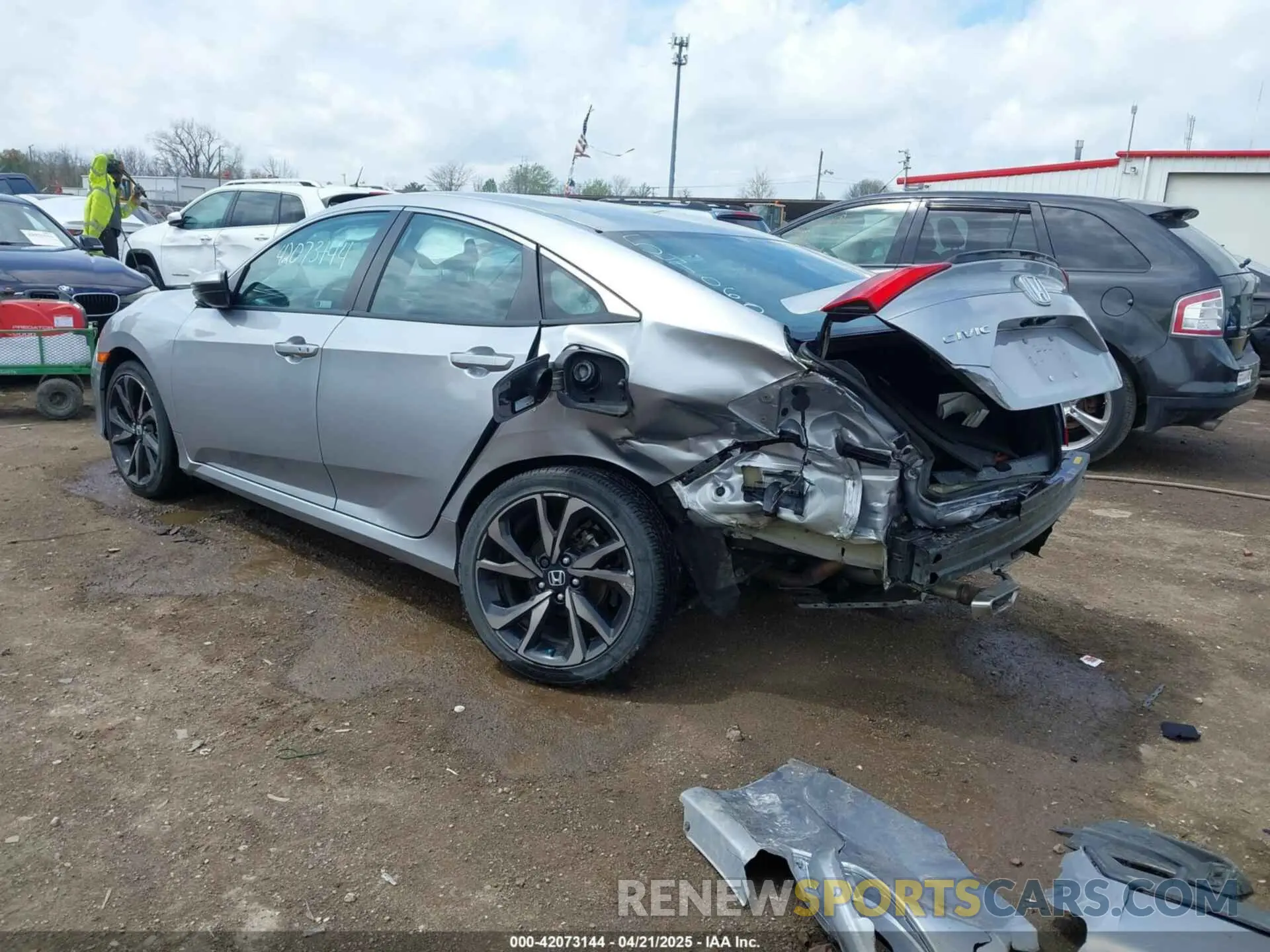 3 Photograph of a damaged car 2HGFC2F87MH541060 HONDA CIVIC 2021
