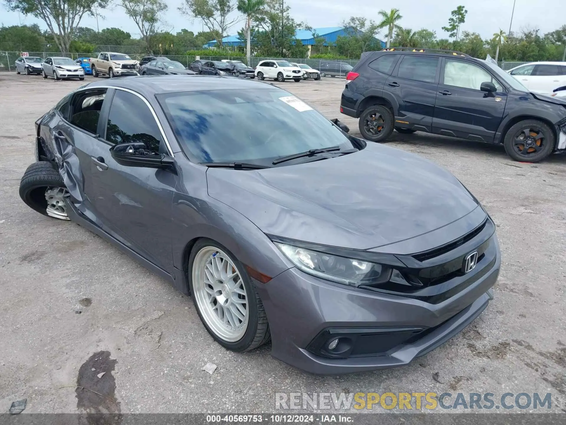 1 Photograph of a damaged car 2HGFC2F87MH543570 HONDA CIVIC 2021