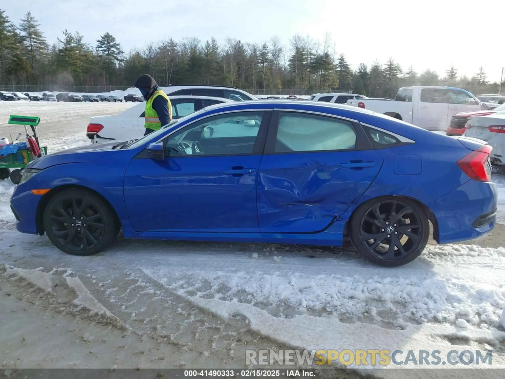 14 Photograph of a damaged car 2HGFC2F87MH547568 HONDA CIVIC 2021