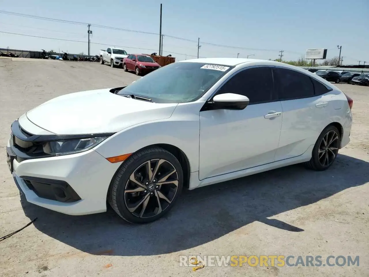 1 Photograph of a damaged car 2HGFC2F87MH559610 HONDA CIVIC 2021