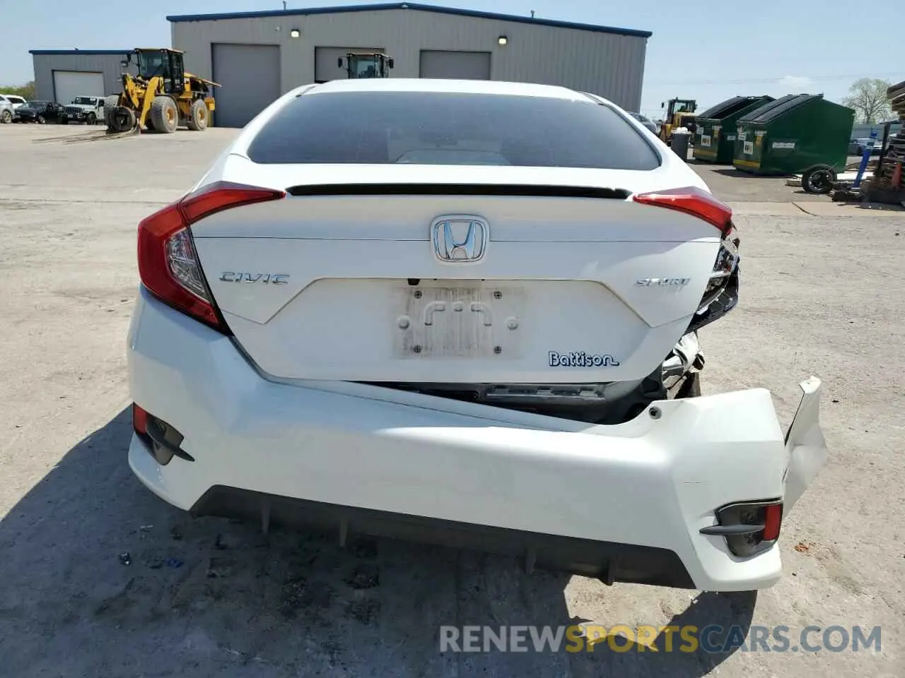6 Photograph of a damaged car 2HGFC2F87MH559610 HONDA CIVIC 2021