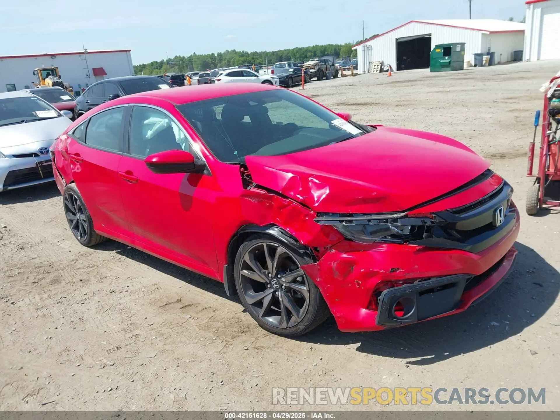1 Photograph of a damaged car 2HGFC2F88MH536725 HONDA CIVIC 2021