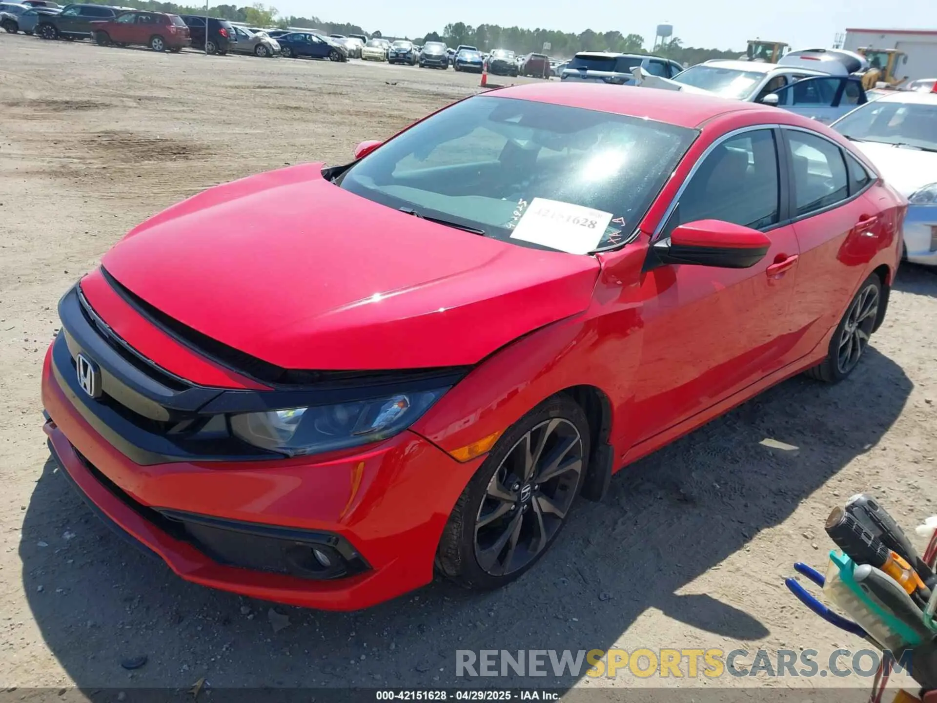 2 Photograph of a damaged car 2HGFC2F88MH536725 HONDA CIVIC 2021