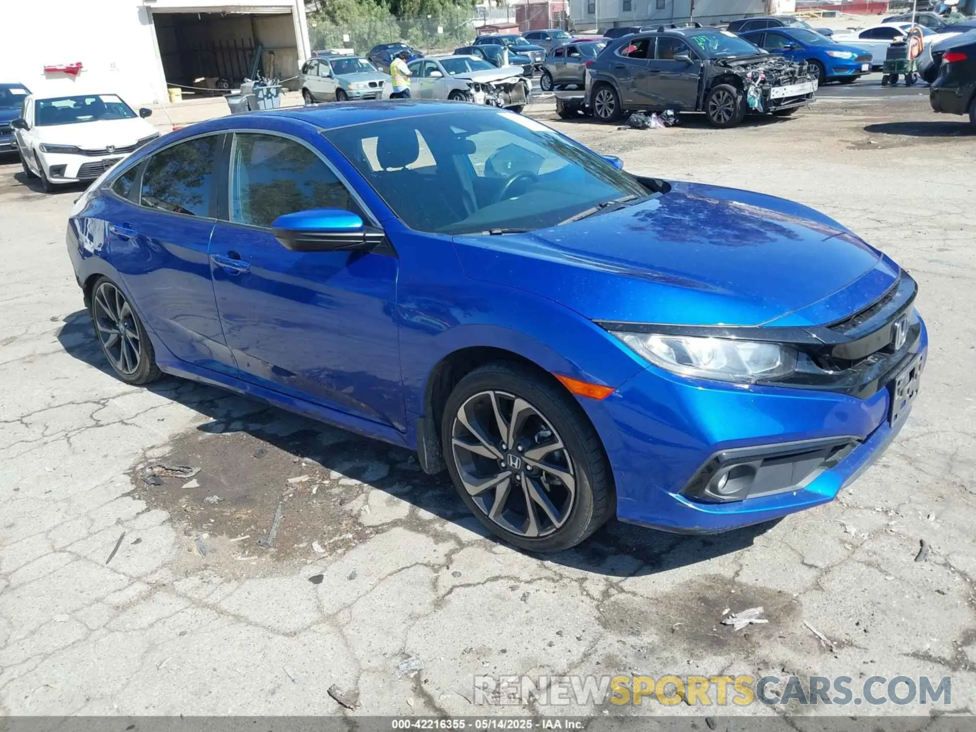 1 Photograph of a damaged car 2HGFC2F88MH547546 HONDA CIVIC 2021