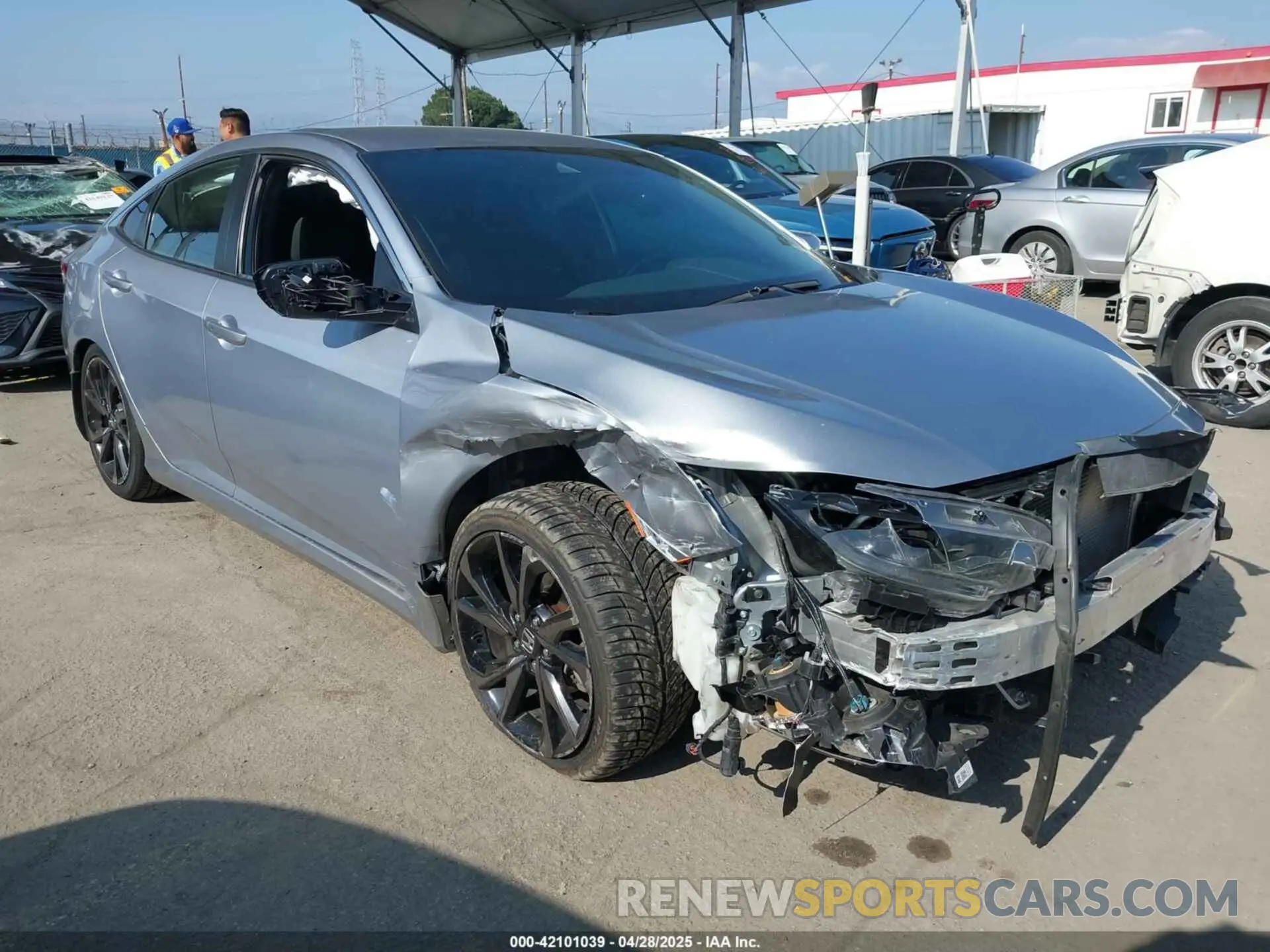1 Photograph of a damaged car 2HGFC2F89MH506908 HONDA CIVIC 2021